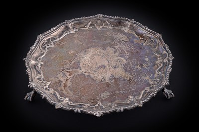 Lot 120 - An Edwardian silver salver