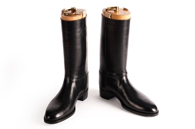 Lot 170 - A pair of John Lobb black leather riding boots