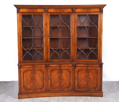 Lot 28 - Attributed to Bevan Funnell: a concave fronted mahogany bookcase