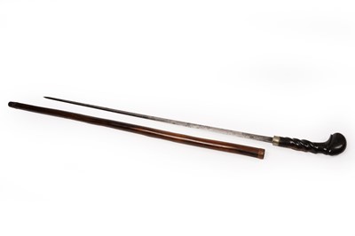 Lot 259 - A Victorian cane swordstick