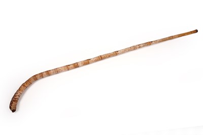 Lot 250 - A middle eastern bamboo walking cane