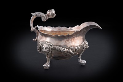 Lot 57 - A late George II small silver sauceboat