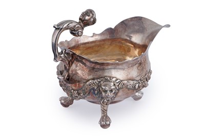Lot 57 - A late George II small silver sauceboat
