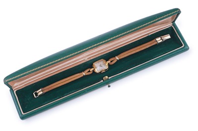 Lot 474 - A lady's gold cased Omega cocktail watch