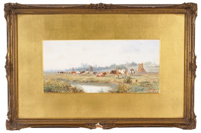 Lot 604 - John MacPherson - Cattle near Durham | watercolour