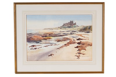 Lot 605 - Alan Reid Cook - Bamburgh Castle | watercolour
