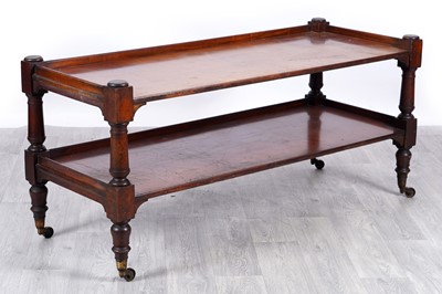 Lot 77 - A 19th Century mahogany two-tier whatnot