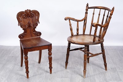 Lot 61 - Two chairs, one in the manner of Thonet