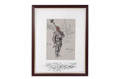 Lot 244 - Snaffles, 'Wipers', hand-coloured print