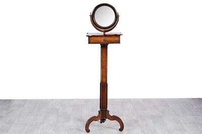 Lot 23 - A Georgian walnut washstand