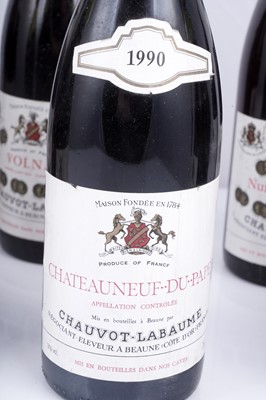 Lot 599 - Nine mixed bottles from Chauvot-Labaume