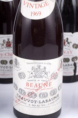 Lot 599 - Nine mixed bottles from Chauvot-Labaume