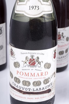 Lot 599 - Nine mixed bottles from Chauvot-Labaume