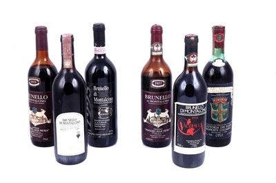 Lot 619 - Six mixed bottles of Brunello Di Montalcino