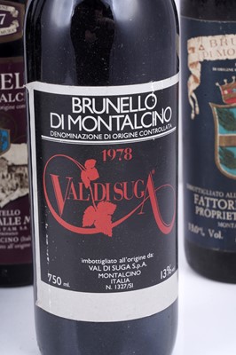 Lot 619 - Six mixed bottles of Brunello Di Montalcino