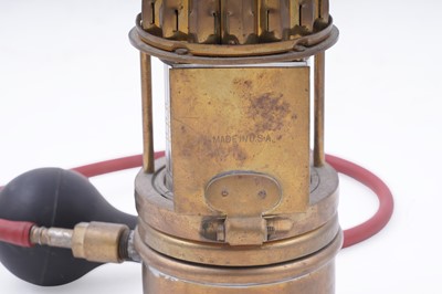 Lot 165 - Two early 20th Century ‘Koehler Permissable’ type miners' lamps