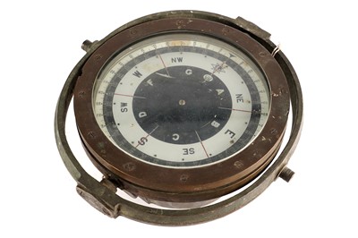 Lot 263 - W. Ottway & Co: a maritime compass