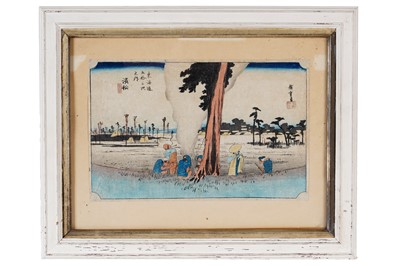 Lot 704 - Utagawa Hiroshige - Hamamatsu: Winter Scene | woodblock