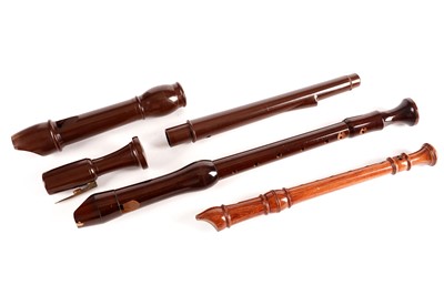 Lot 287 - A collection of three recorders