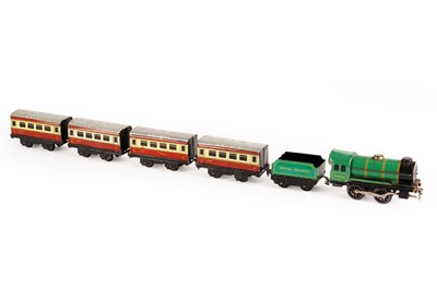 Lot 154 - A collection of Chad Valley railway items