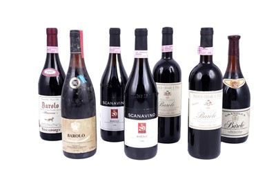 Lot 621 - Seven bottles of mixed Barolo