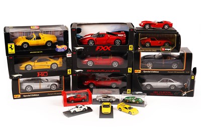 Lot 161 - A collection of diecast Ferraris