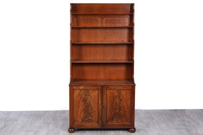 Lot 25 - A 19th Century mahogany waterfall bookcase