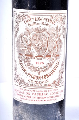 Lot 608 - Chateau Longueville au Baron de Pichon-Longueville Pauillac 1975 (2x73cl)