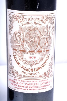 Lot 608 - Chateau Longueville au Baron de Pichon-Longueville Pauillac 1975 (2x73cl)