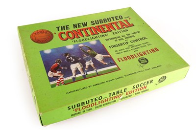 Lot 114 - A boxed Subbuteo ‘Continental Floodlighting Edition’; and a selection of additional boxed teams