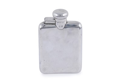 Lot 504 - A George VI silver spirit flask