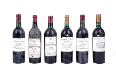 Lot 596 - Six bottles of mixed French red wine