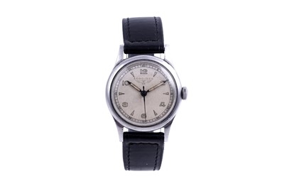 Lot 414 - Longines: a stainless steel cased manual wind wristwatch