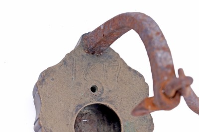 Lot 181 - Two 19th Century ‘Frog’ type miners' lamps