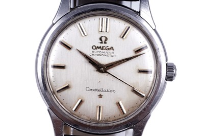Lot 411 - Omega Constellation: a stainless steel cased automatic wristwatch
