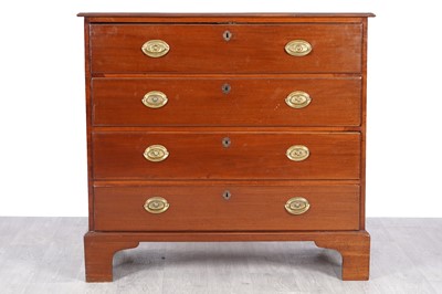 Lot 17 - A late Georgian mahogany chest of drawers