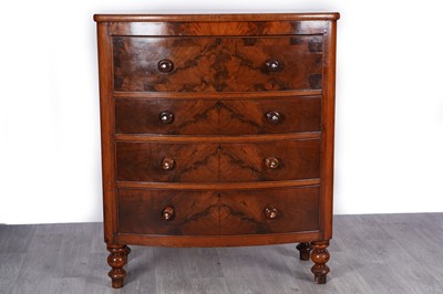 Lot 98 - A substantial Victorian mahogany bowfront chest of drawers