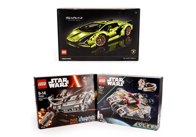 Lot 565 - Three boxed Lego sets