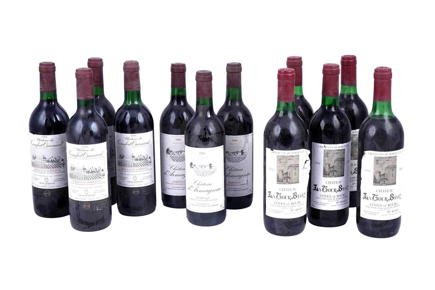 Lot 603 - Twelve bottles of mixed Bordeaux red wine