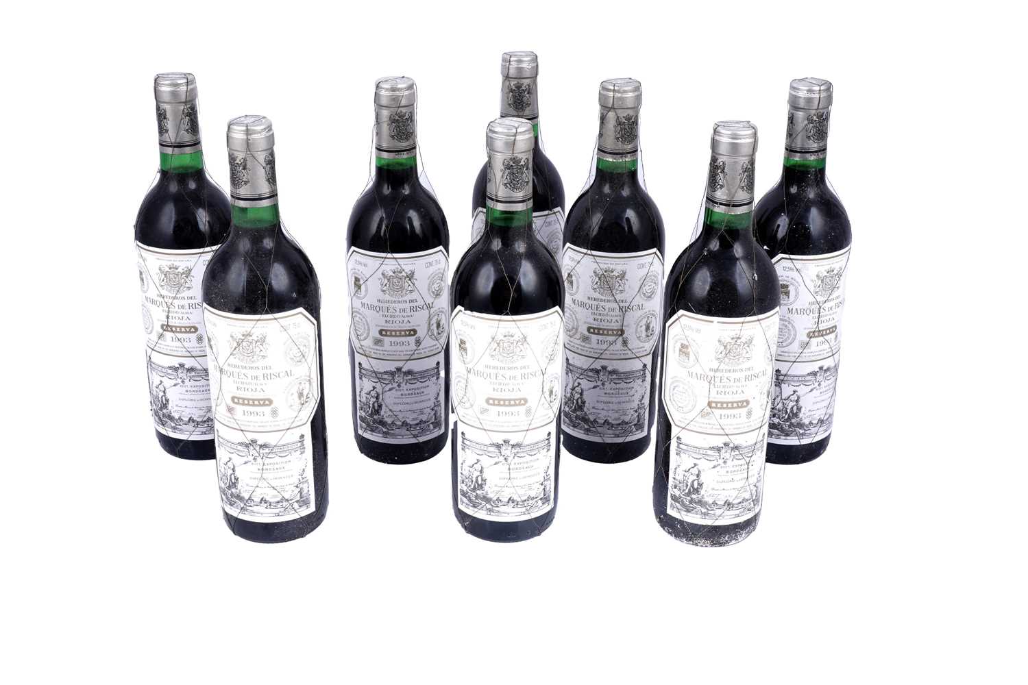 Lot 613 - Eight bottles of Marqués De Riscal 1993 Rioja Reserva