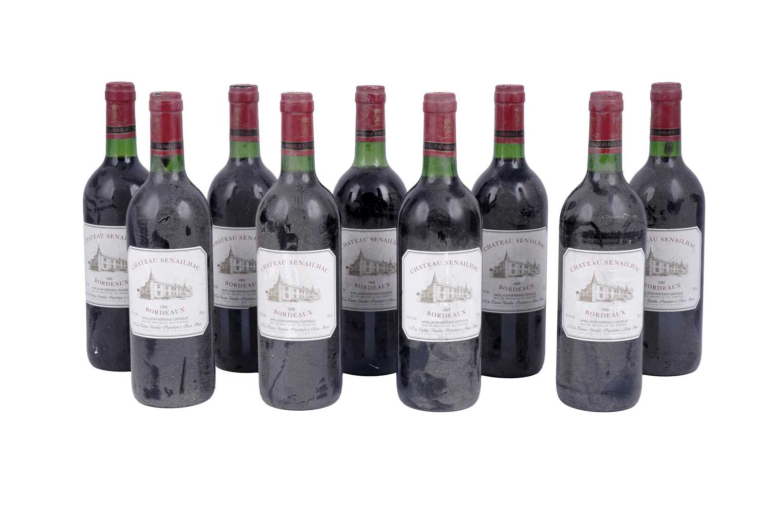 Lot 604 - Nine bottles of Château Seneilhac 1990 Bordeaux
