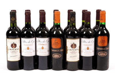 Lot 398 - Fourteen bottles of mixed Tempranillo