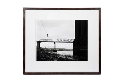 Lot 171 - Graham Smith - Tarzan Swing off the King Edward Railway Bridge, River Tyne, Gateshead | print