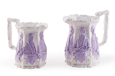 Lot 395 - Two Alcock Distin family jugs