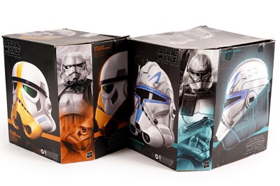 Lot 132 - Two boxed Hasbro Star Wars The Black Series Electronic Helmets