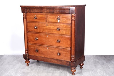 Lot 66 - A Victorian mahogany chest