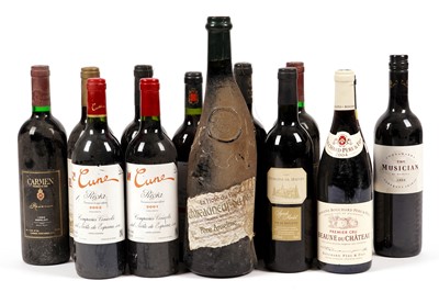 Lot 390 - Thirteen bottles of mixed red wine