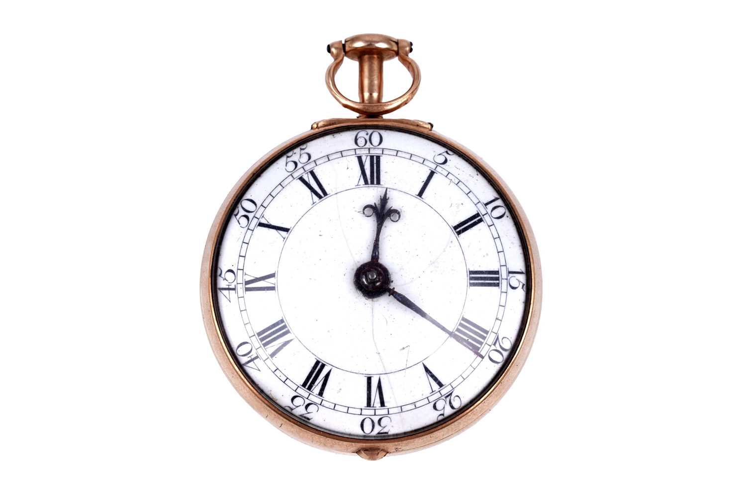 Lot 435 - Alexander Cumming, London: a silver-gilt pair cased pocket watch