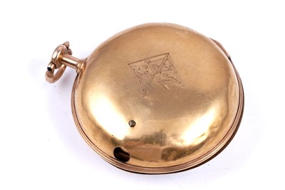 Lot 435 - Alexander Cumming, London: a silver-gilt pair cased pocket watch
