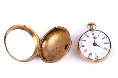 Lot 435 - Alexander Cumming, London: a silver-gilt pair cased pocket watch